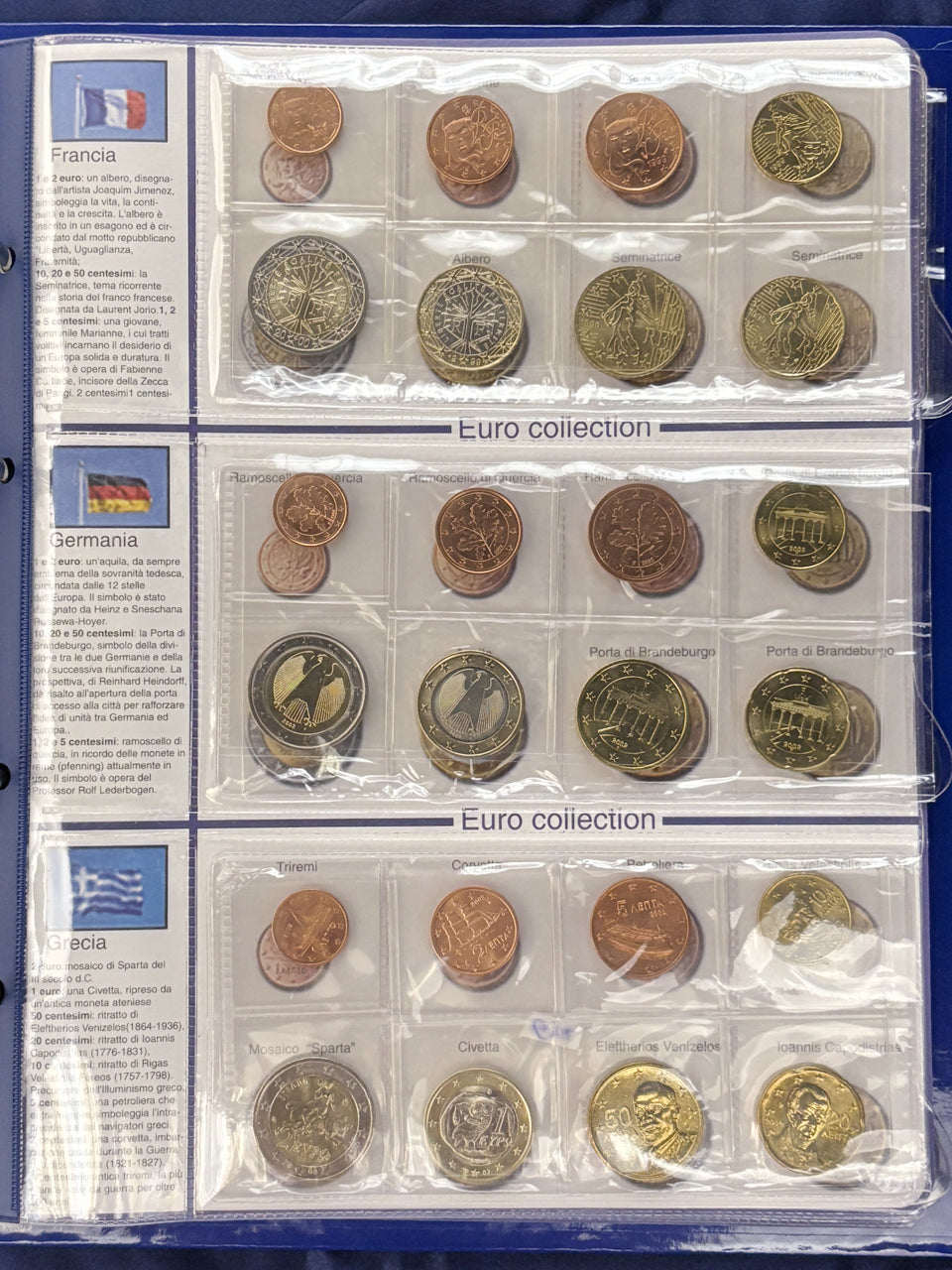[EU 12 Countries] The First Euro Coin Set, 96 Coins, 2002 [C-0000675]