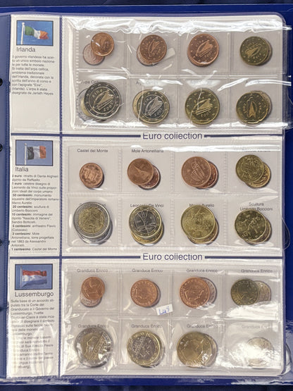 [EU 12 Countries] The First Euro Coin Set, 96 Coins, 2002 [C-0000675]