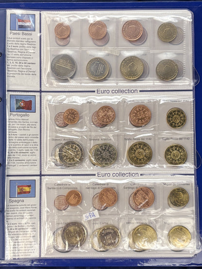 [EU 12 Countries] The First Euro Coin Set, 96 Coins, 2002 [C-0000675]