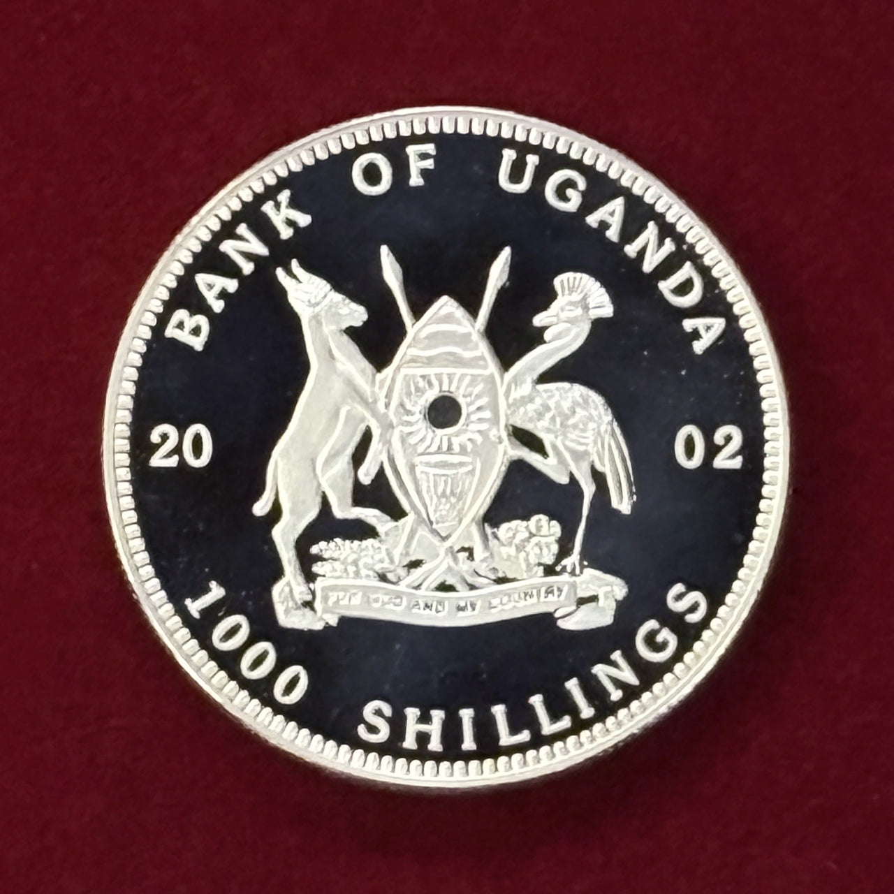 Price Reduced [Uganda] Seahorse 1000 Shilling Proof 2002 [C-0000789]