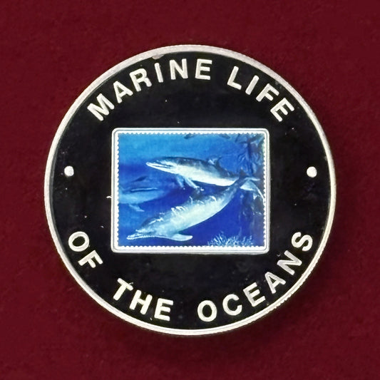 【ウガンダ】海の生き物 イルカ 1000シリング プルーフ 2002［C-0000793］