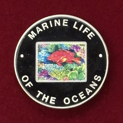 Price Reduced [Uganda] Sea Creature Red Fish 1000 Shilling Proof 2002 [C-0000795]