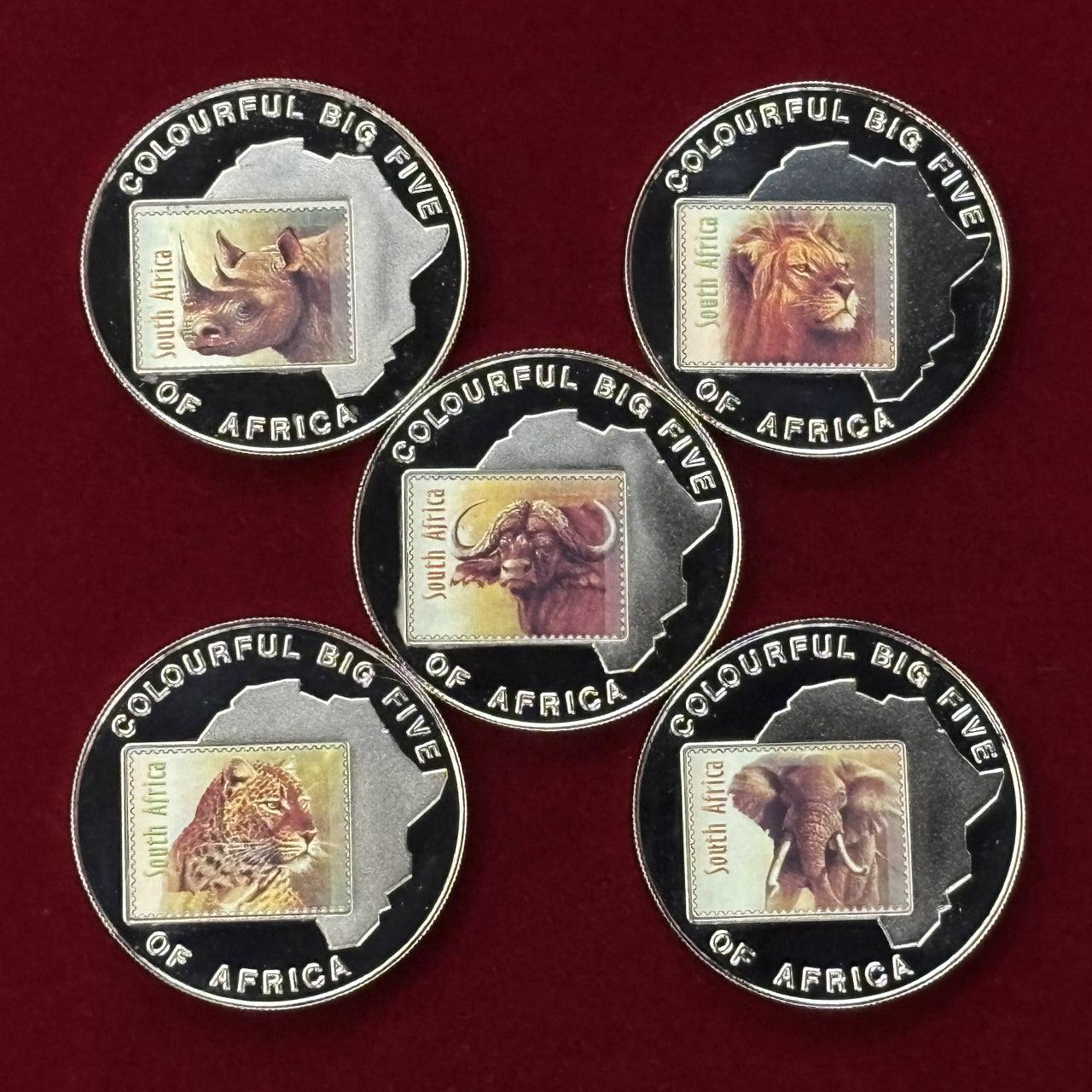 Price Reduced [Uganda] African Animals Coin Set, Proof, Set of 5, 2001 [C-0000797]