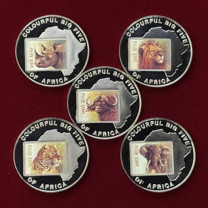 Price Reduced [Uganda] African Animals Coin Set, Proof, Set of 5, 2001 [C-0000797]