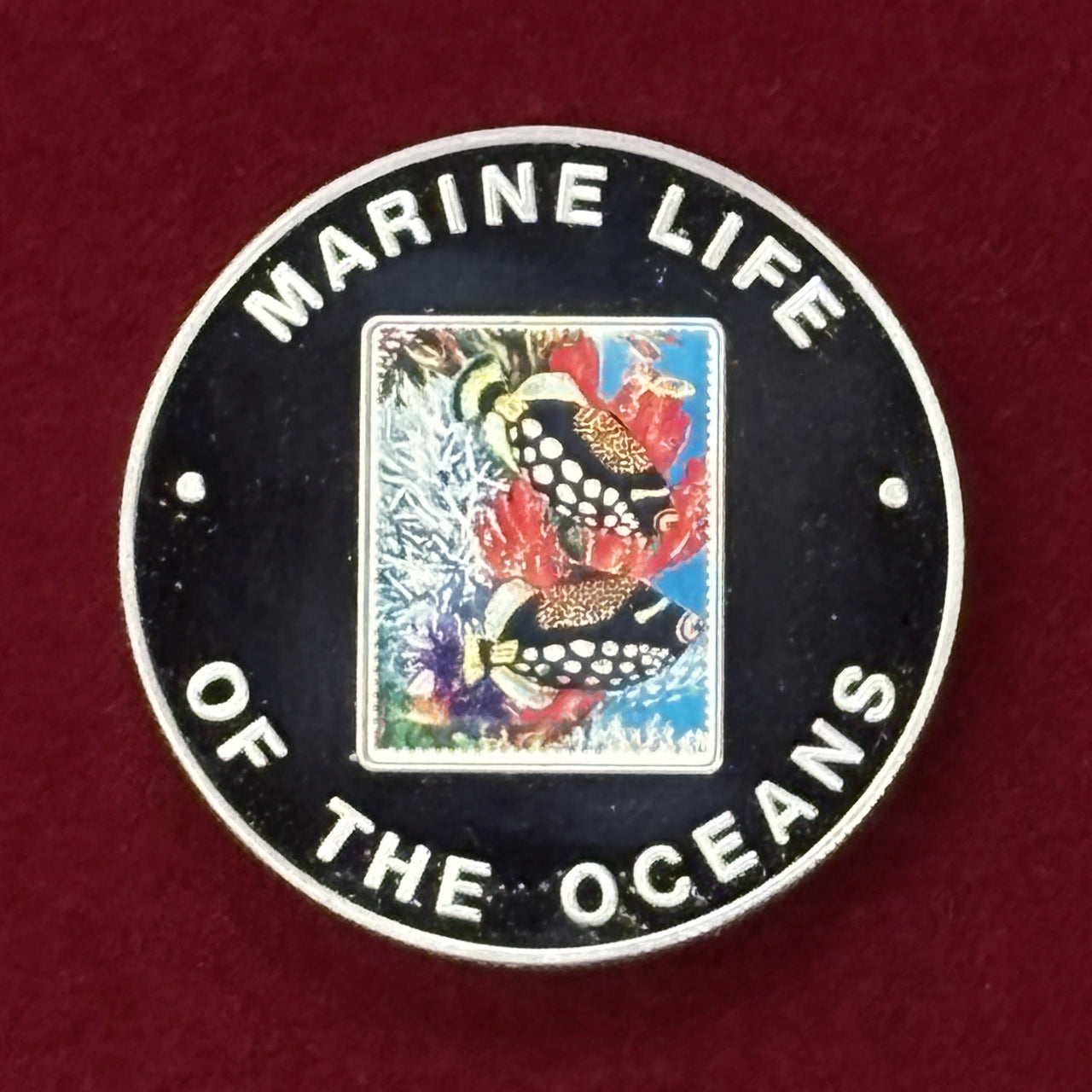 Price Reduced [Uganda] Sea Creature Black Fish with White Spots 1000 Shillings Proof 2002 [C-0000796]