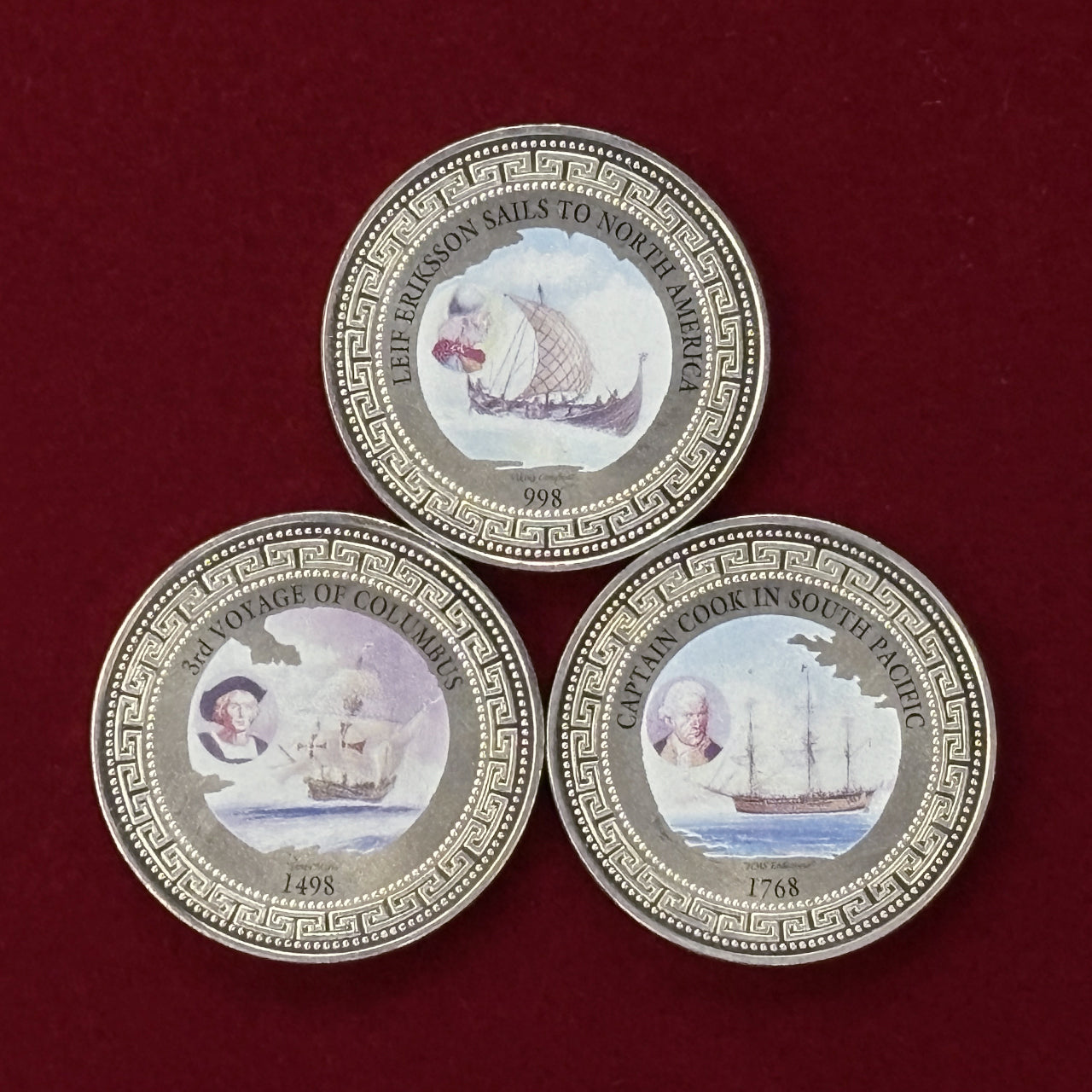 Trade Dollar Nautical Series Proof Medal Set of 3 1998 [C-0000812]