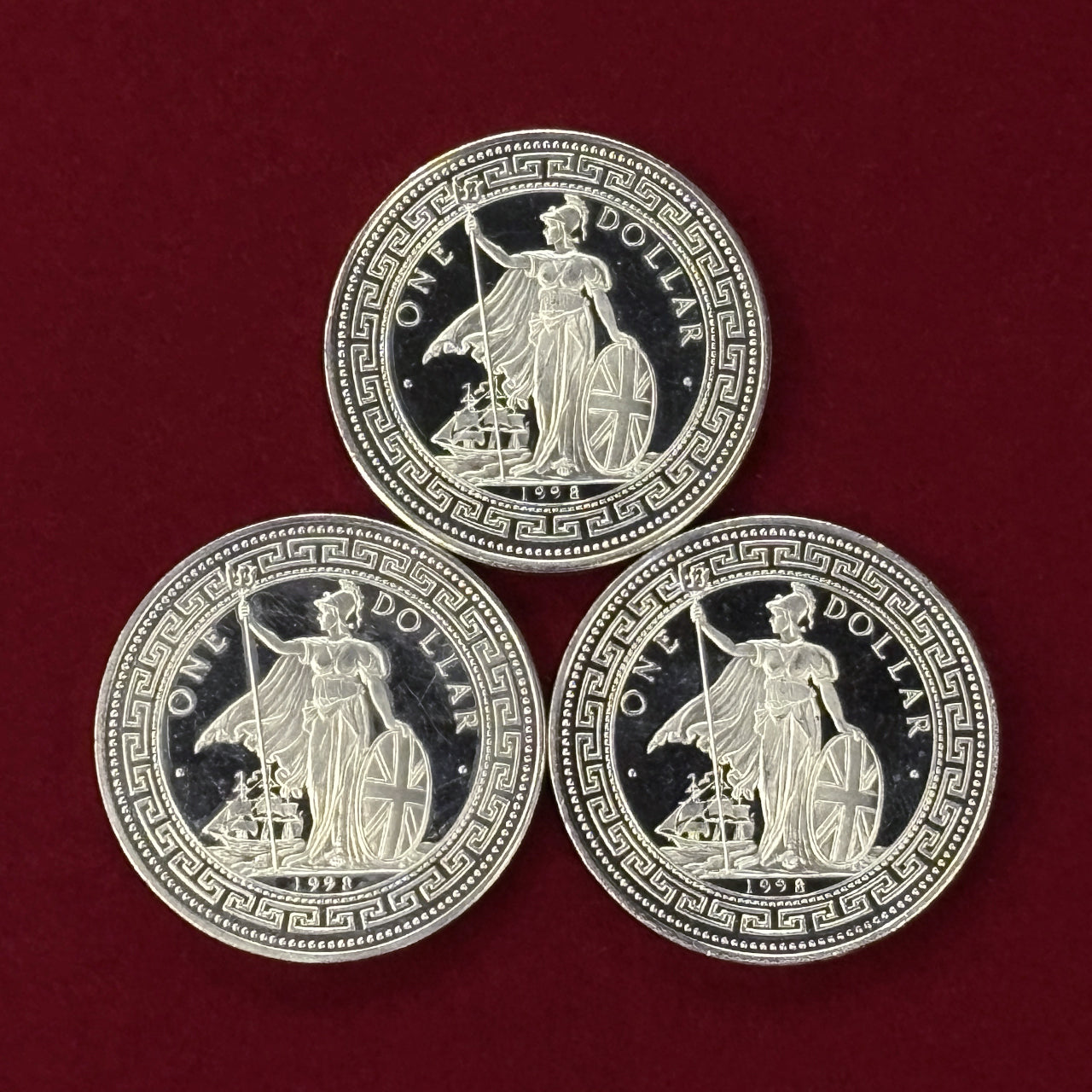 Trade Dollar Nautical Series Proof Medal Set of 3 1998 [C-0000812]