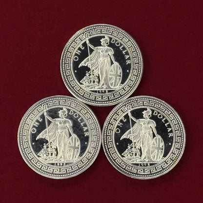 Trade Dollar Nautical Series Proof Medal Set of 3 1998 [C-0000812]