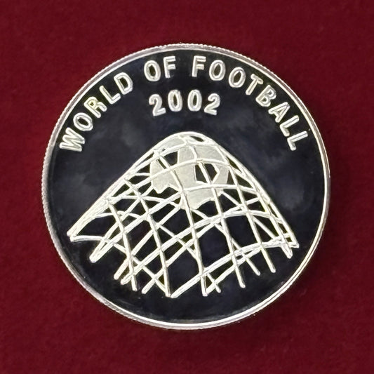 【ウガンダ】FIFAワールドカップ日韓大会 ゴールネット 1000シリング プルーフ 2002［C-0000823］