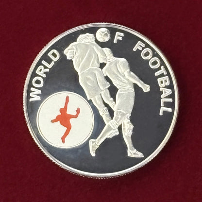 Price Reduced [Uganda] FIFA World Cup Korea/Japan Header 1000 Shilling Proof 2002 [C-0000824]