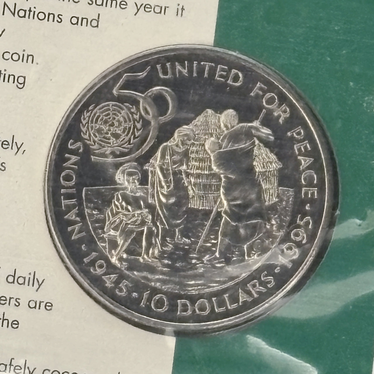 [Namibia] United Nations 50th Anniversary 10-Dollar Cupronickel Coin 1995 [C-0000829]