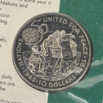 [Namibia] United Nations 50th Anniversary 10-Dollar Cupronickel Coin 1995 [C-0000829]