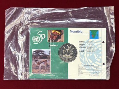 [Namibia] United Nations 50th Anniversary 10-Dollar Cupronickel Coin 1995 [C-0000829]