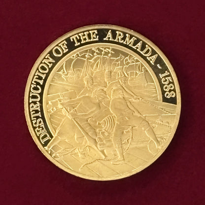 [British] Battle of the Armada 400th Anniversary Medal 1988 [C-0000838]