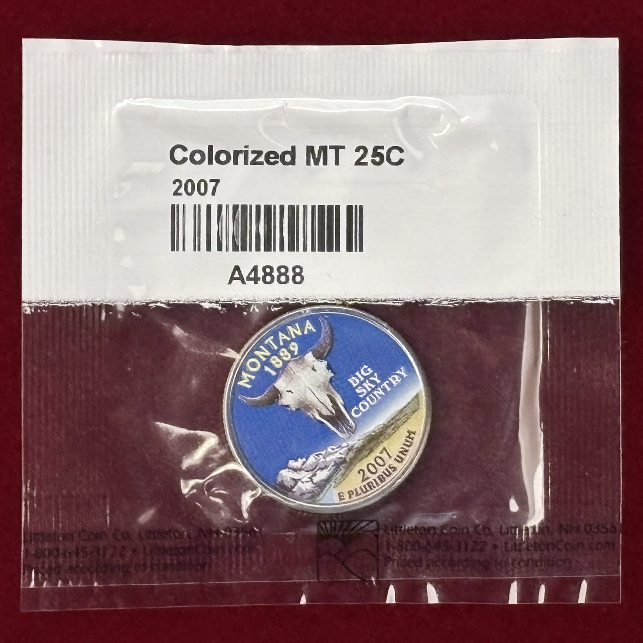 【アメリカ】各州カラープリント 25セント 白銅貨 10枚組 2007-2008［C-0000841］