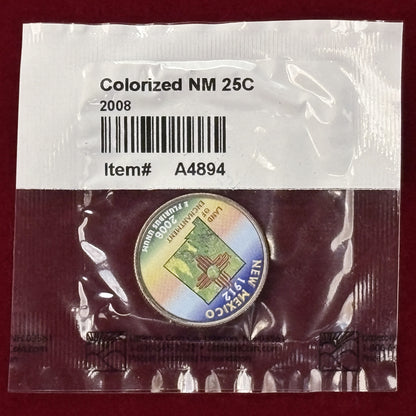 【アメリカ】各州カラープリント 25セント 白銅貨 10枚組 2007-2008［C-0000841］