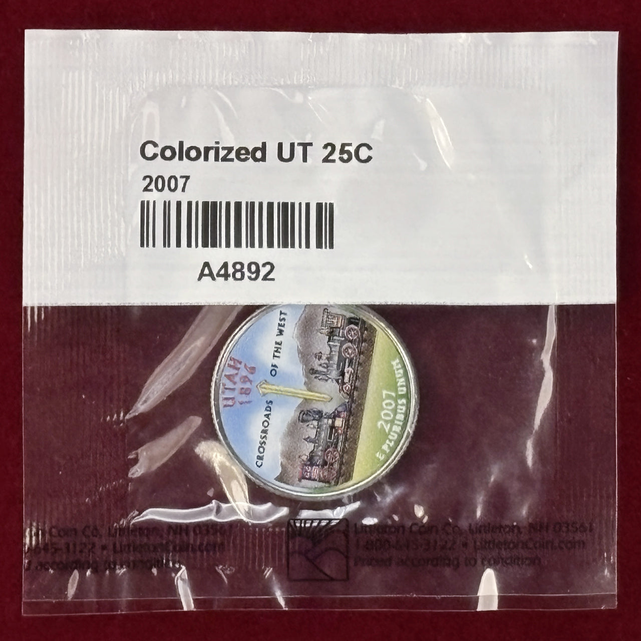 【アメリカ】各州カラープリント 25セント 白銅貨 10枚組 2007-2008［C-0000841］