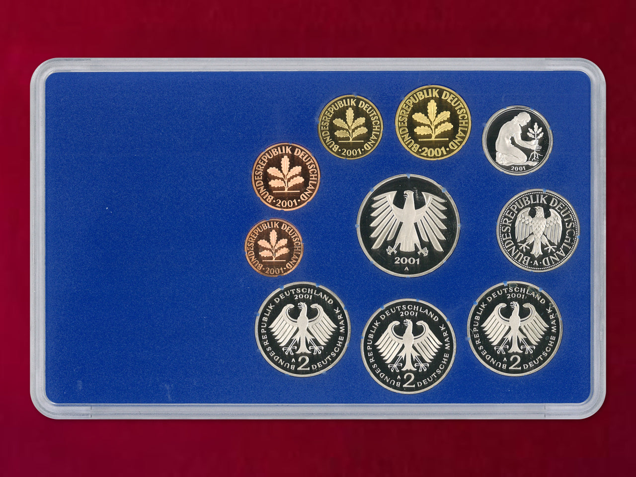 [Germany] Proof Set, 8 sheets, 5 types (total 40 sheets), 2001 [C-0000843]
