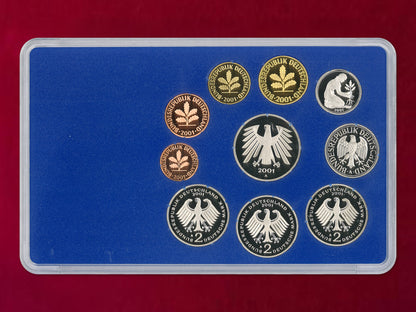 [Germany] Proof Set, 8 sheets, 5 types (total 40 sheets), 2001 [C-0000843]