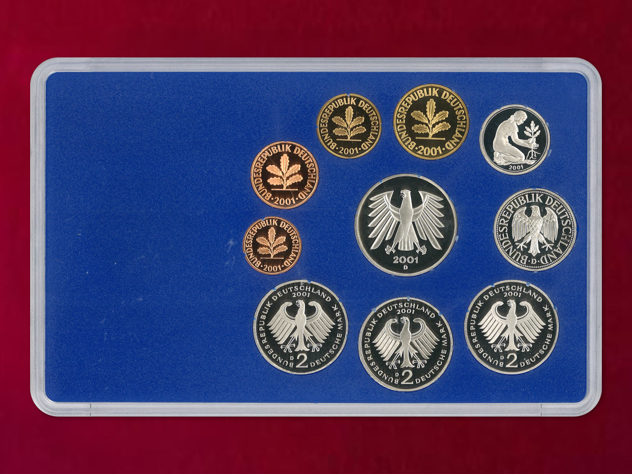 [Germany] Proof Set, 8 sheets, 5 types (total 40 sheets), 2001 [C-0000843]