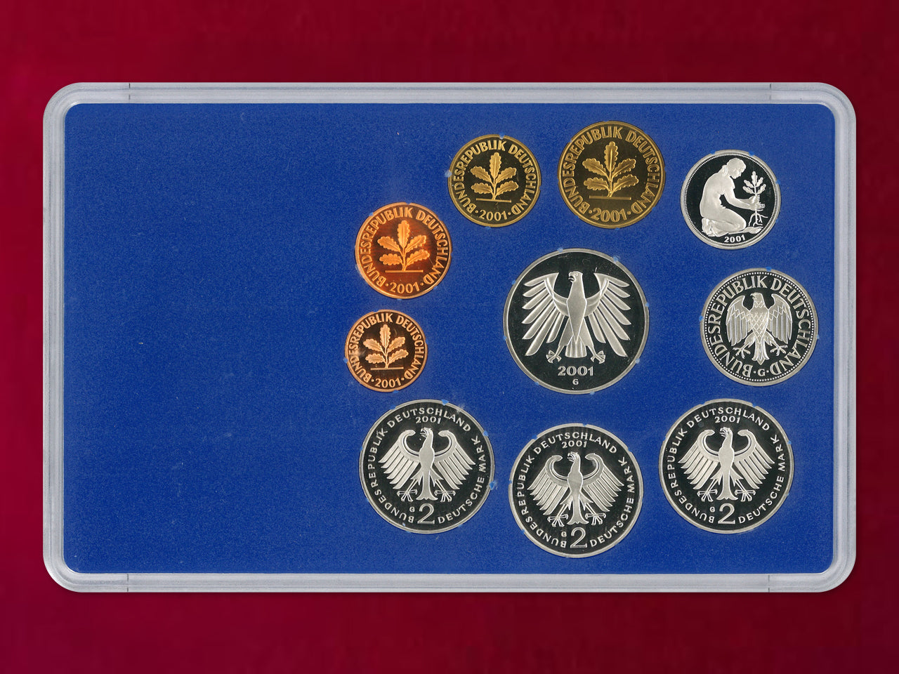 [Germany] Proof Set, 8 sheets, 5 types (total 40 sheets), 2001 [C-0000843]