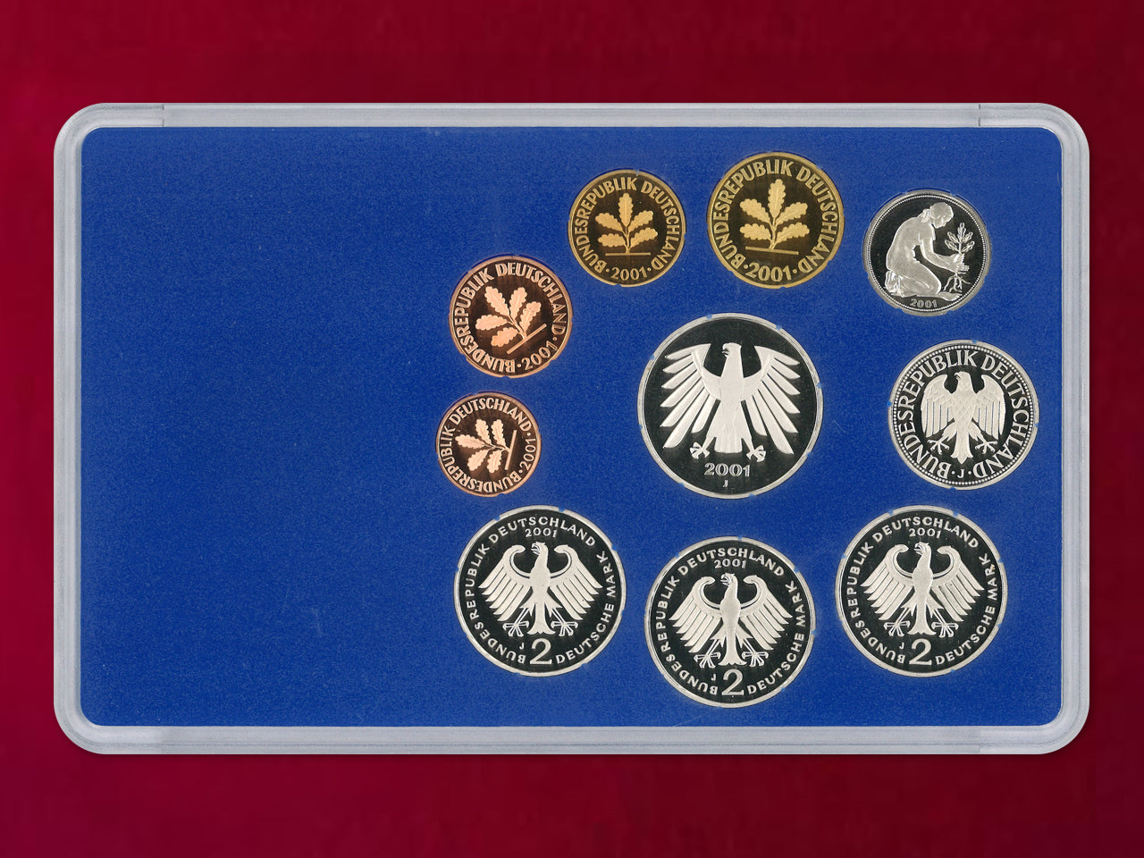 [Germany] Proof Set, 8 sheets, 5 types (total 40 sheets), 2001 [C-0000843]