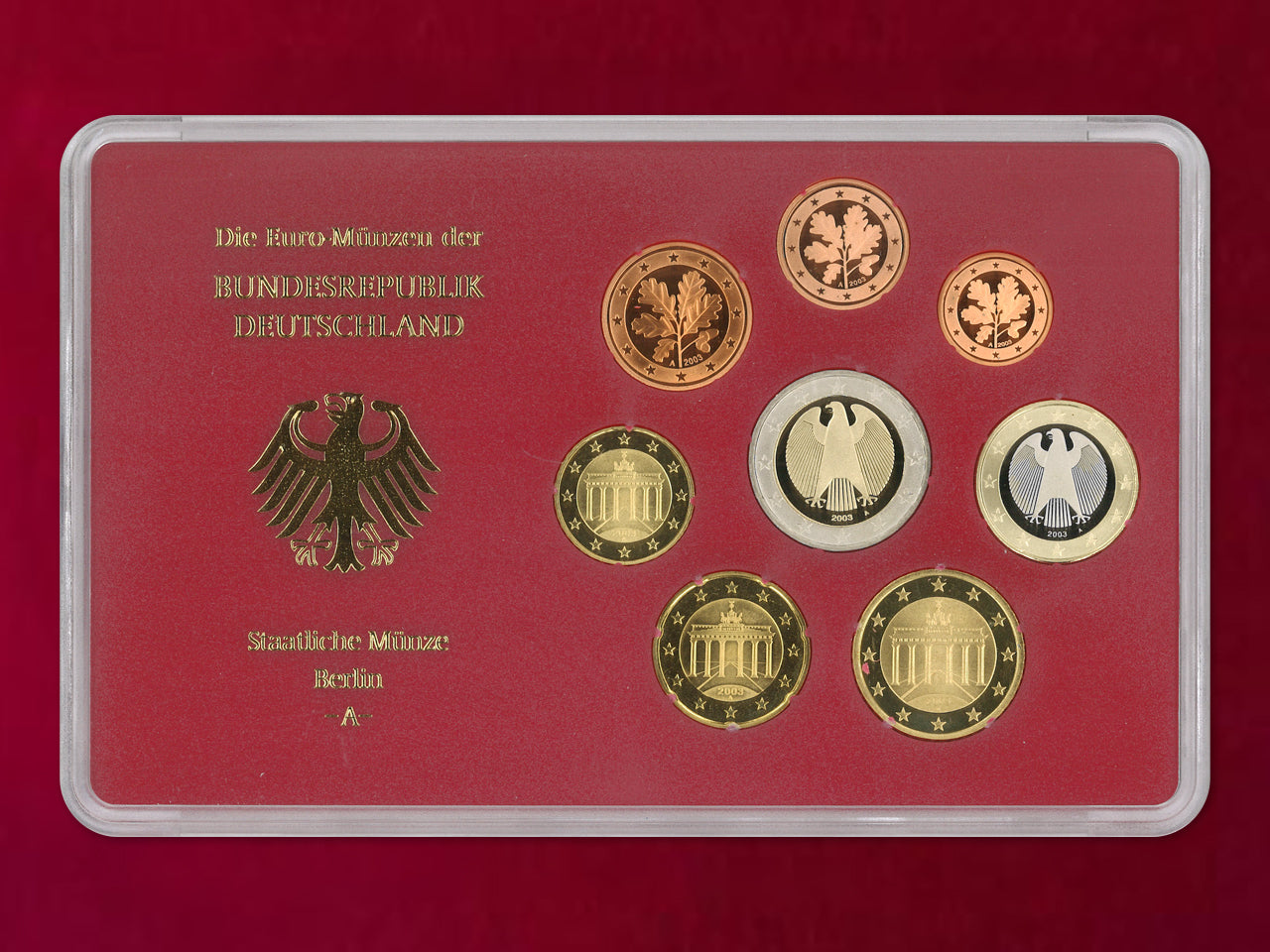 [Germany] Proof Set, 8 sheets, 5 types (total 40 sheets), 2003 [C-0000844]