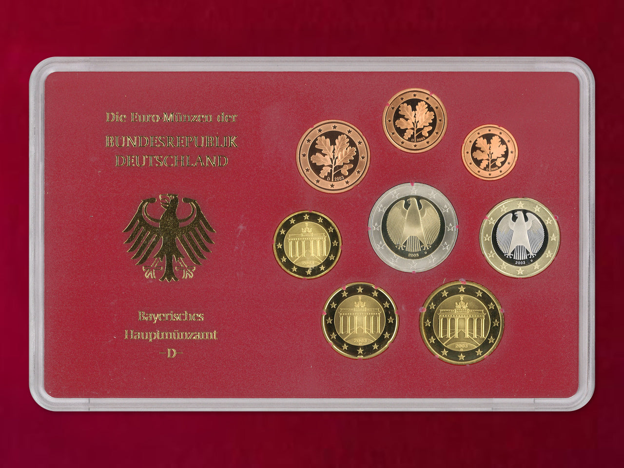 [Germany] Proof Set, 8 sheets, 5 types (total 40 sheets), 2003 [C-0000844]