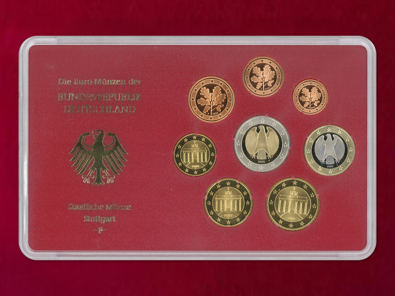 [Germany] Proof Set, 8 sheets, 5 types (total 40 sheets), 2003 [C-0000844]