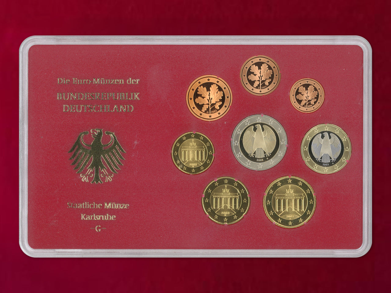 [Germany] Proof Set, 8 sheets, 5 types (total 40 sheets), 2003 [C-0000844]