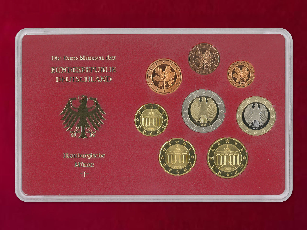 [Germany] Proof Set, 8 sheets, 5 types (total 40 sheets), 2003 [C-0000844]