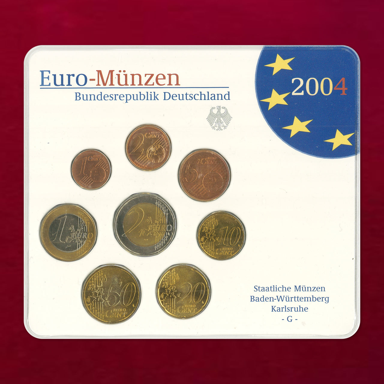 [Germany] Mint Set, 8-piece set, 5 types (total 40 pieces), 2004 [C-0000845]