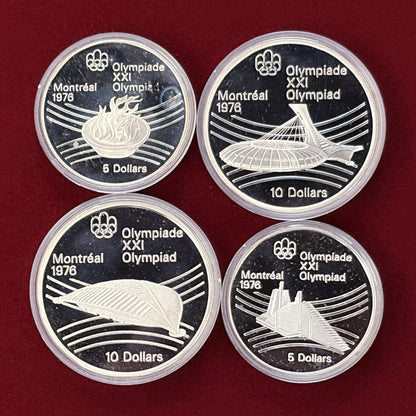 [Canada] Montreal Olympic Games Commemorative Proof Set, 4-Piece Set, 1976 [C-0000849]