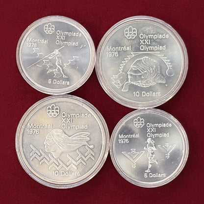 [Canada] Montreal Olympic Games Commemorative Coin Set of 4, 1976 [C-0000850]