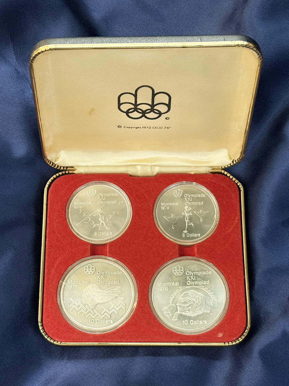 [Canada] Montreal Olympic Games Commemorative Coin Set of 4, 1976 [C-0000850]