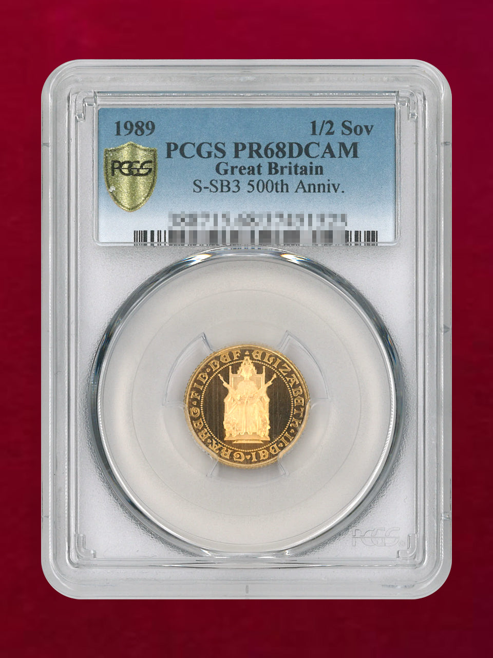 【イギリス】ソブリン金貨誕生500周年記念 プルーフセット 金貨4枚組 1989 PCGS［C-0000872］