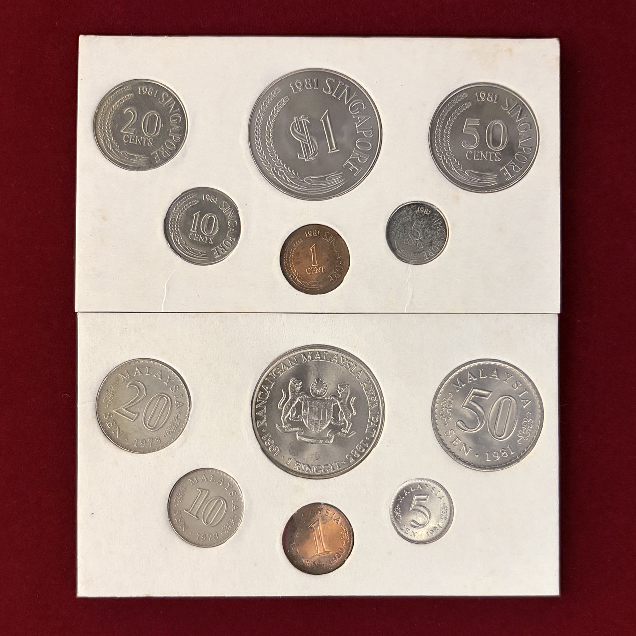 【シンガポール・マレーシア】コインセット 12枚組［C-0000882］