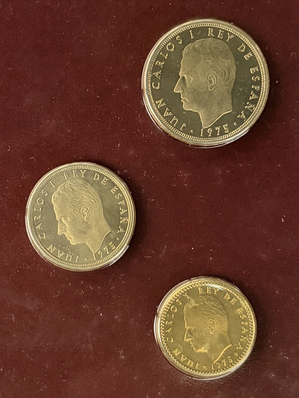 【スペイン】マドリード コインセット 3枚組 1975年銘［C-0000883］