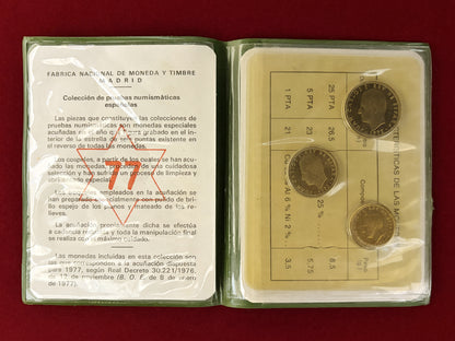 【スペイン】マドリード コインセット 3枚組 1975年銘［C-0000883］