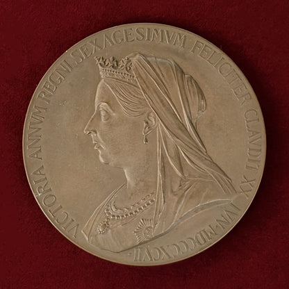 【イギリス】ヴィクトリア女王即位60周年記念 ブロンズ製メダル 1897［C-0000884］