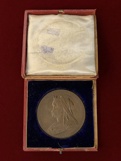 【イギリス】ヴィクトリア女王即位60周年記念 ブロンズ製メダル 1897［C-0000884］