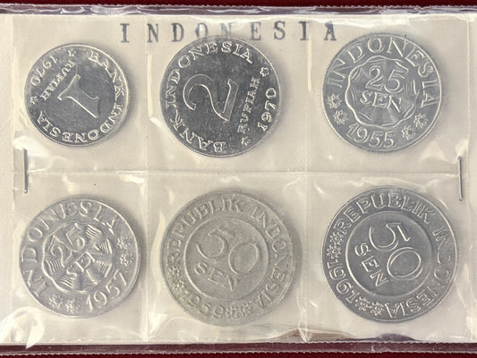 【インドネシア】コインセット 6枚組［C-0000893］