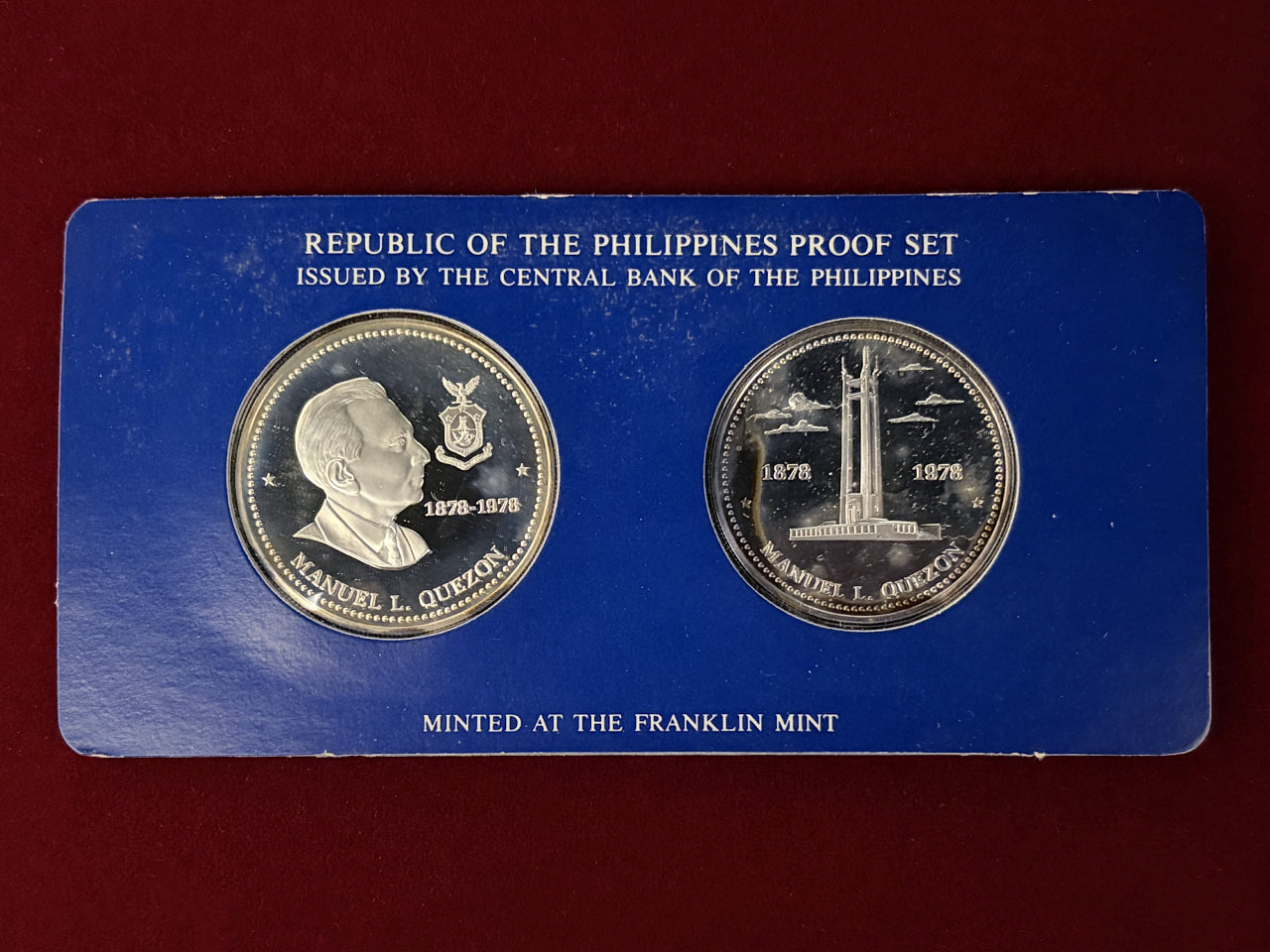 【フィリピン】プルーフセット 銀貨2枚組 1978［C-0000895］