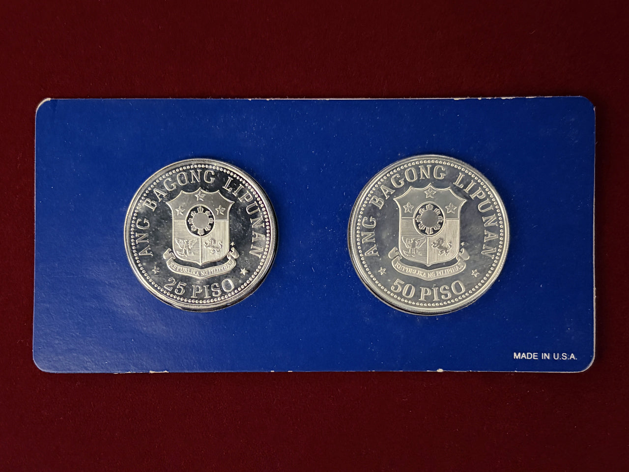 【フィリピン】プルーフセット 銀貨2枚組 1978［C-0000895］