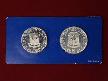 【フィリピン】プルーフセット 銀貨2枚組 1978［C-0000895］