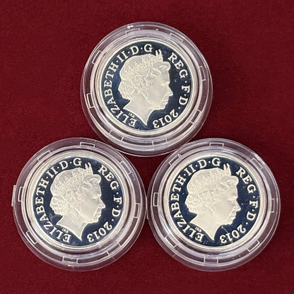 【イギリス】シルバーコインセット 3枚組 2013［C-0000913］