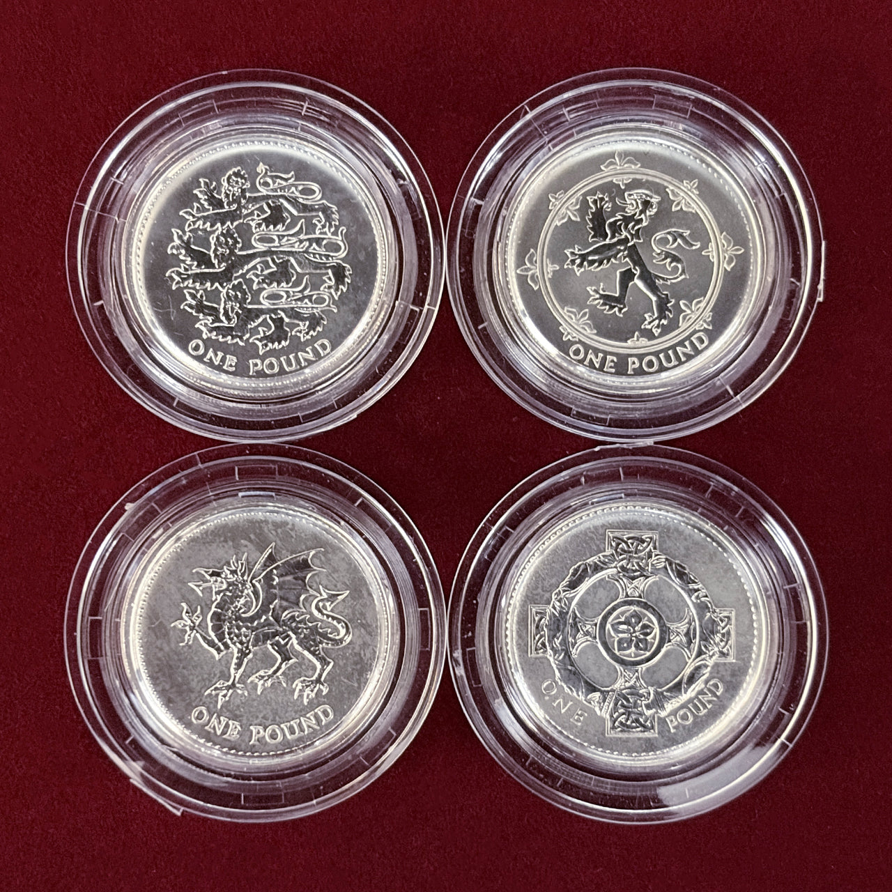 【イギリス】紋章シリーズ シルバーコインセット 4枚組［C-0000914］