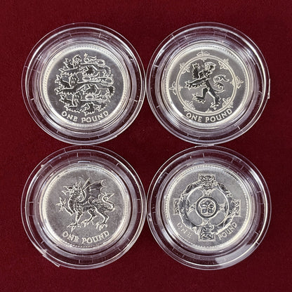 【イギリス】紋章シリーズ シルバーコインセット 4枚組［C-0000914］