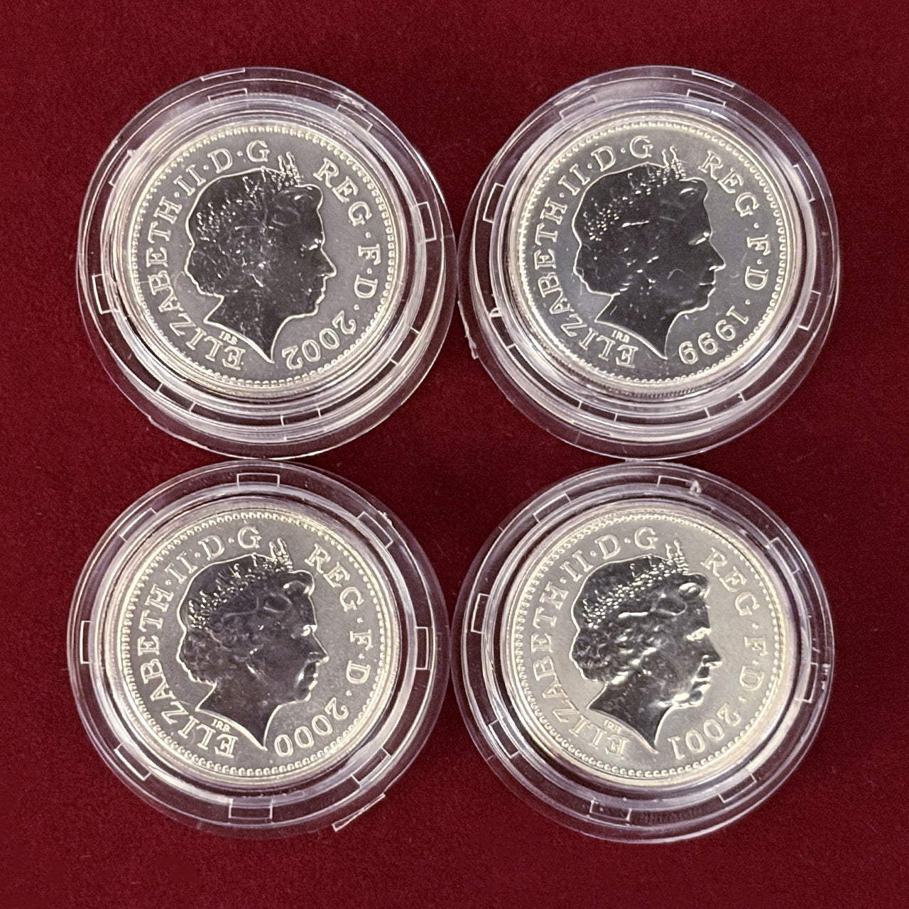 【イギリス】紋章シリーズ シルバーコインセット 4枚組［C-0000914］