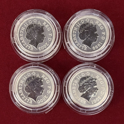 【イギリス】紋章シリーズ シルバーコインセット 4枚組［C-0000914］